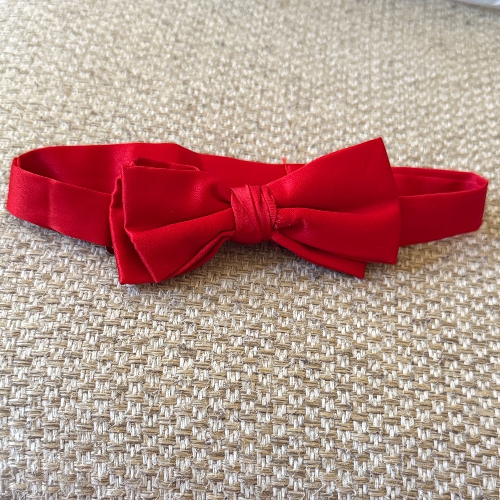Elegant Red Bow Tie